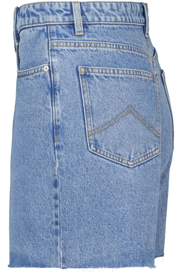 Short Nera denim short met high waist en loose fit
