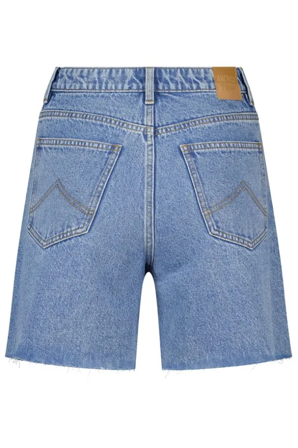 Short Nera denim short met high waist en loose fit