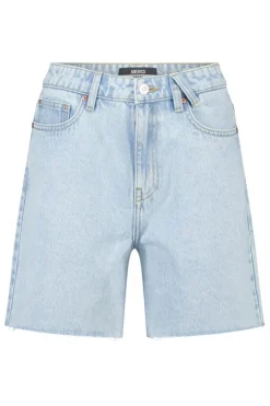 Short Nera denim short met high waist en loose fit