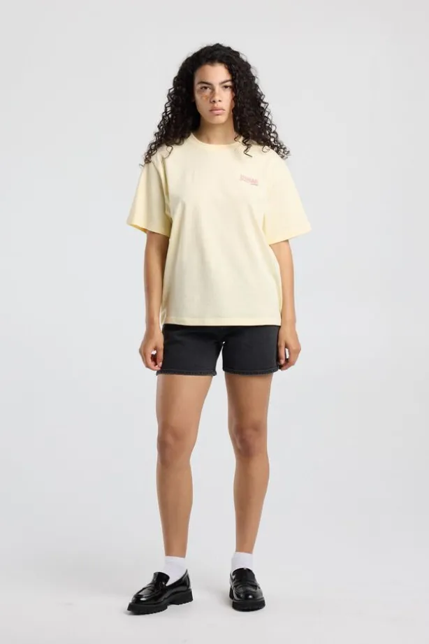 Short Nevea denim short met high waist en split aan de zijkant