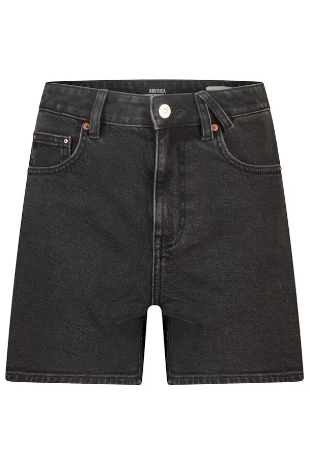 Short Nevea denim short met high waist en split aan de zijkant