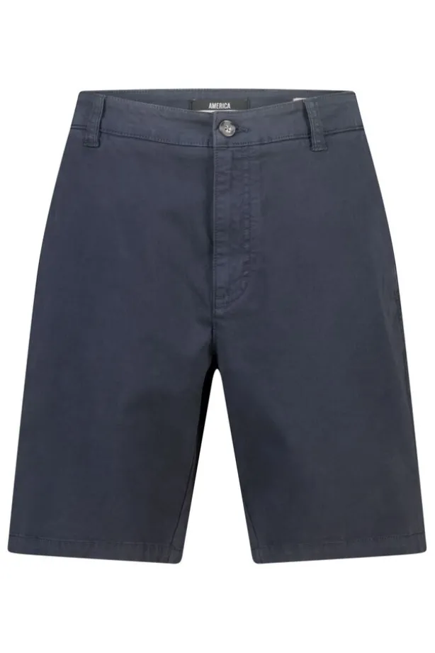 Short Niels regular fit chino short met knoop- en ritssluiting