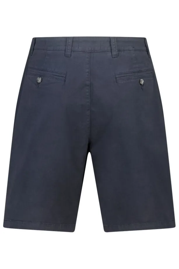 Short Niels regular fit chino short met knoop- en ritssluiting