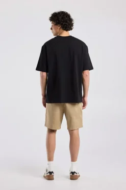 Short Niels regular fit chino short met knoop- en ritssluiting
