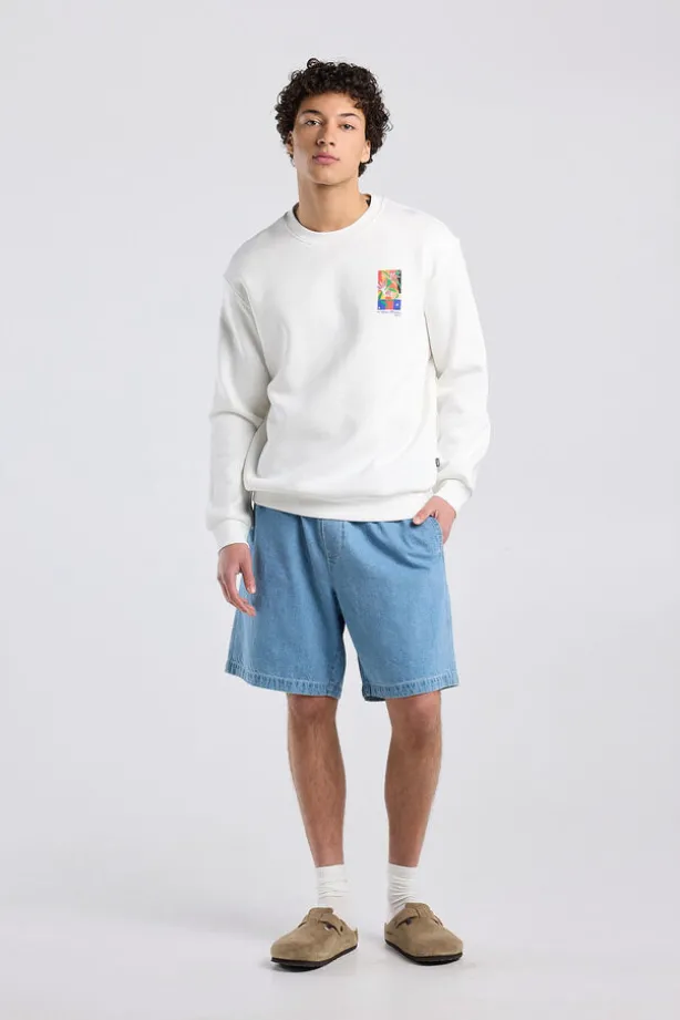Short Nilo relaxed fit short met elastische tailleband en trekkoord