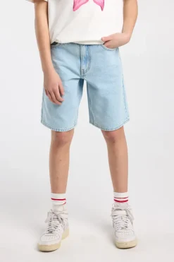 Short Niya Jr denim short met loose fit