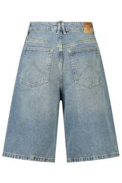 Short Nolan denim short met baggy fit en 5-pocket design