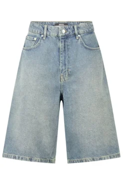 Short Nolan denim short met baggy fit en 5-pocket design