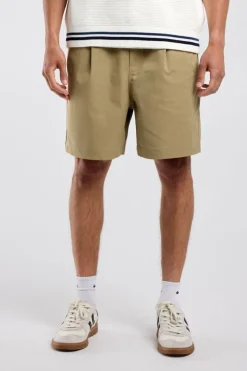 Short Nordin relaxed fit short met elastische tailleband en koord