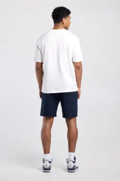 Short Sevan sweatshort met achterzak en borduring