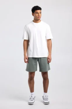 Short Sevan sweatshort met achterzak en borduring