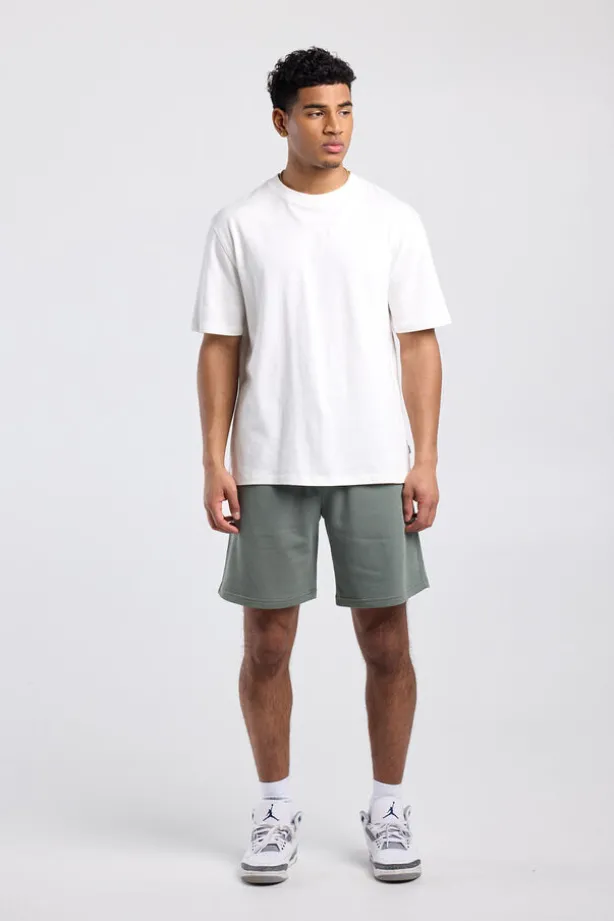 Short Sevan sweatshort met achterzak en borduring