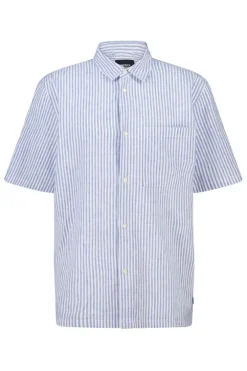 Short sleeve shirt Ido linnen shirt met borstzak