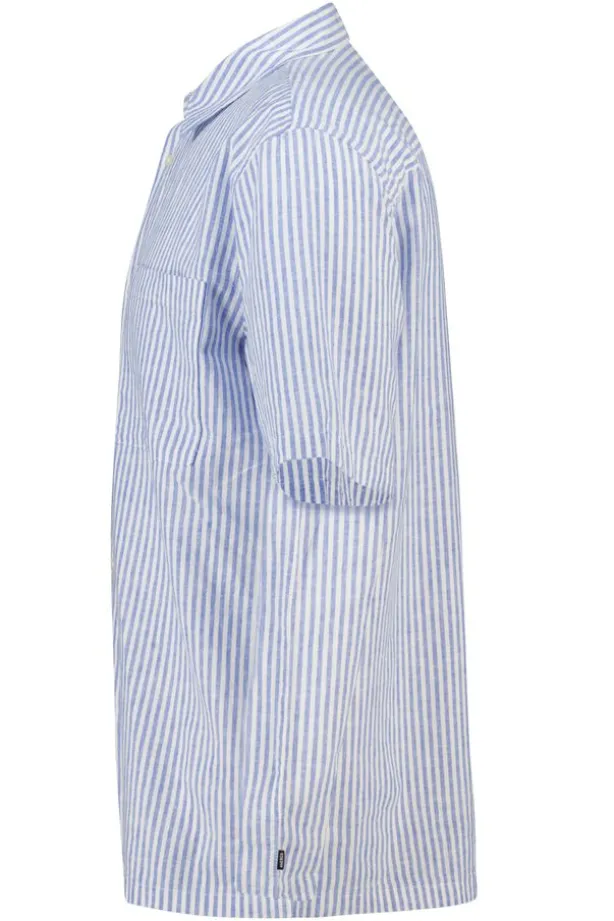 Short sleeve shirt Ido linnen shirt met borstzak