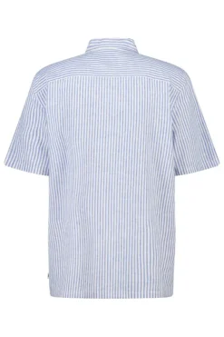 Short sleeve shirt Ido linnen shirt met borstzak