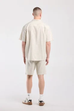 Short sleeve shirt Ido linnen shirt met borstzak