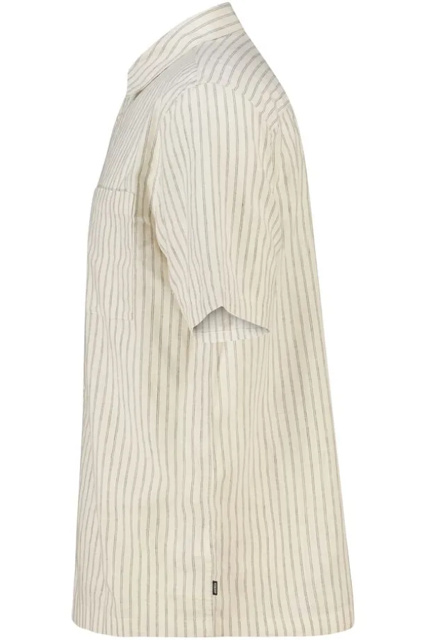 Short sleeve shirt Ido linnen shirt met borstzak