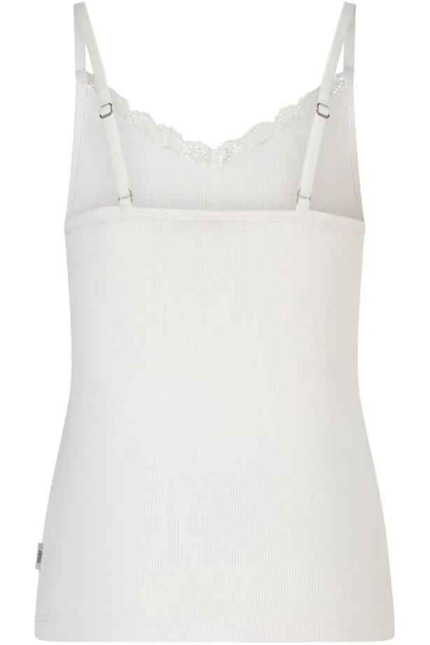 Singlet Grace JR singlet met kanten halslijn en verstelbare bandjes
