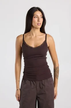 Singlet Grace singlet met kant en verstelbare bandjes