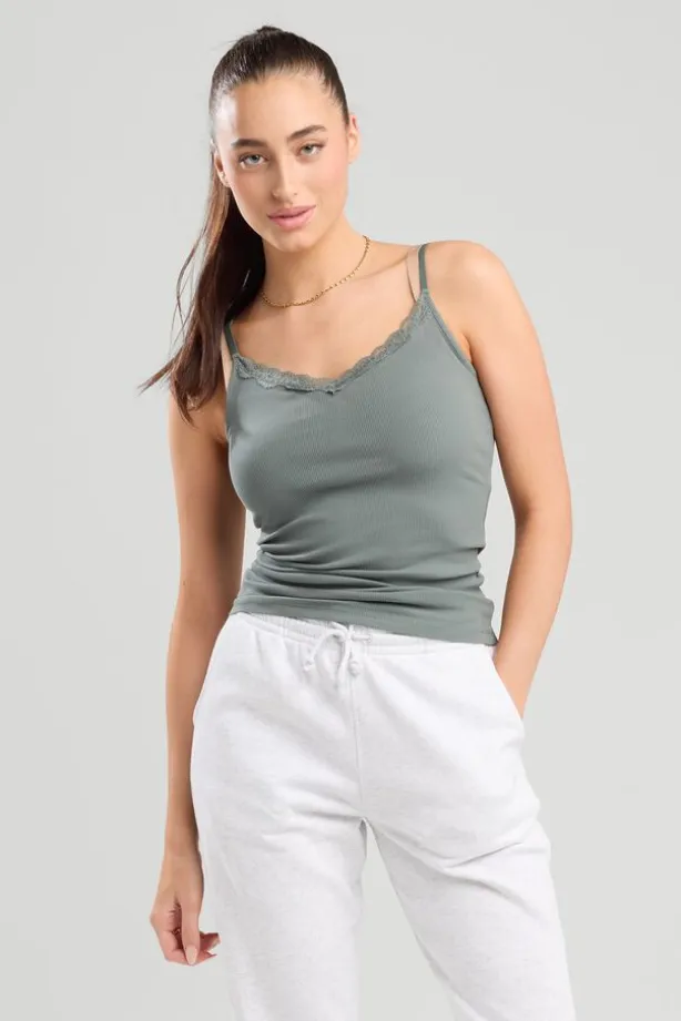Singlet Grace singlet met kant en verstelbare bandjes
