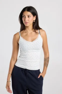 Singlet Grace singlet met kant en verstelbare bandjes