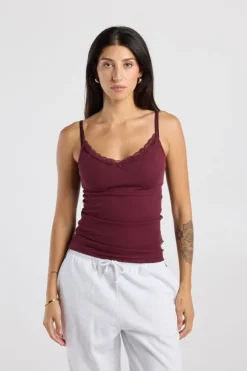 Singlet Grace singlet met kant en verstelbare bandjes