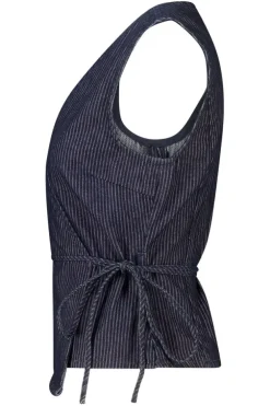 Sleeveless top Iona Wikkeltop met V-hals