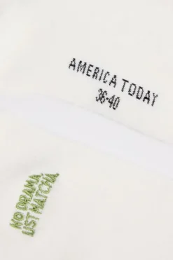 Sokken Thabo Fun hoge sokken met embroidery detail