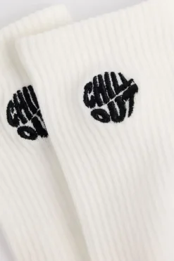 Sokken Thabo Fun Jr sokken met embroidery detail