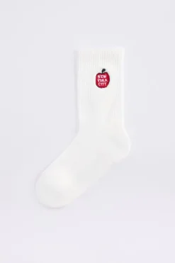Sokken Thabo Fun Jr sokken met embroidery detail
