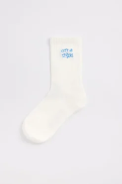 Sokken Thabo Fun Jr sokken met embroidery detail