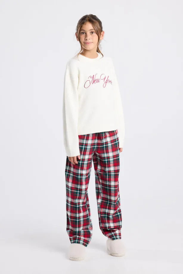 Sweater Kardy jr Sweater met ronde hals en jacquard of borduursel