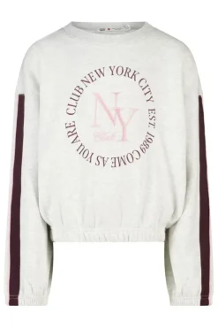 sweater Safia Jr sweater met front print en balloon shape