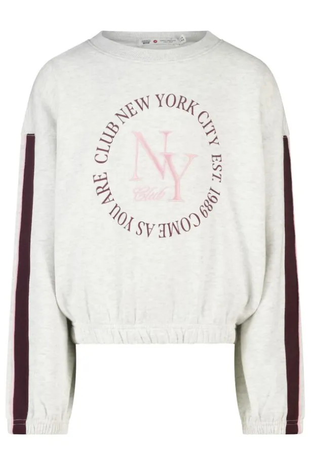 sweater Safia Jr sweater met front print en balloon shape