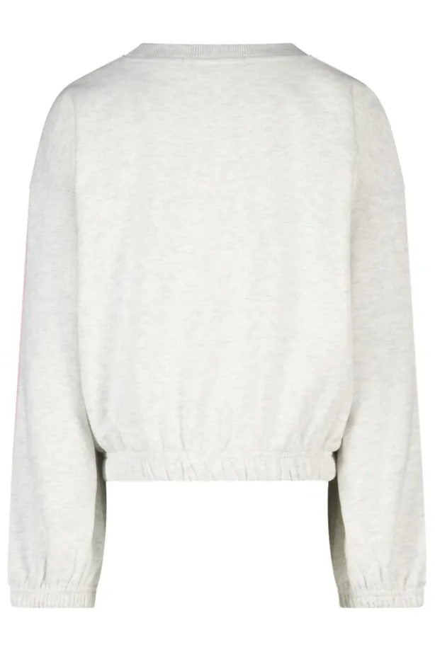sweater Safia Jr sweater met front print en balloon shape