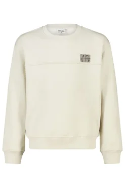 Sweater Scout Crew Jr relaxed fit sweater met Smileyworld™ chest- en backprint