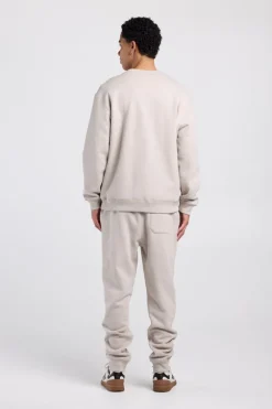 Sweater Sealey Crew Crewneck sweater met relaxed fit en tonale patch