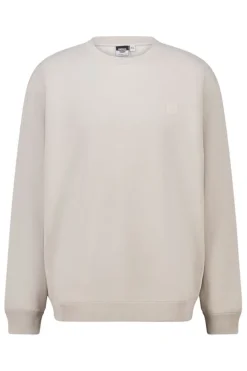 Sweater Sealey Crew Crewneck sweater met relaxed fit en tonale patch