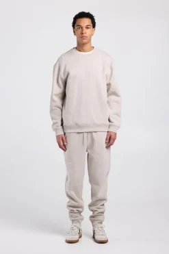 Sweater Sealey Crew Crewneck sweater met relaxed fit en tonale patch
