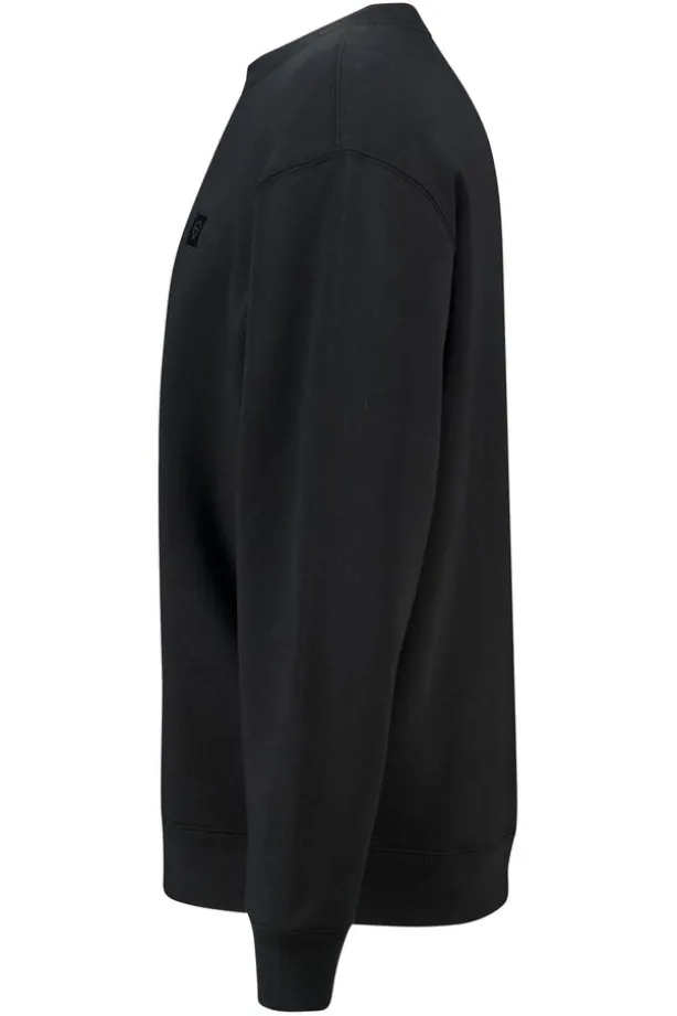 Sweater Sealey Crew Crewneck sweater met relaxed fit en tonale patch