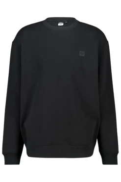 Sweater Sealey Crew Crewneck sweater met relaxed fit en tonale patch