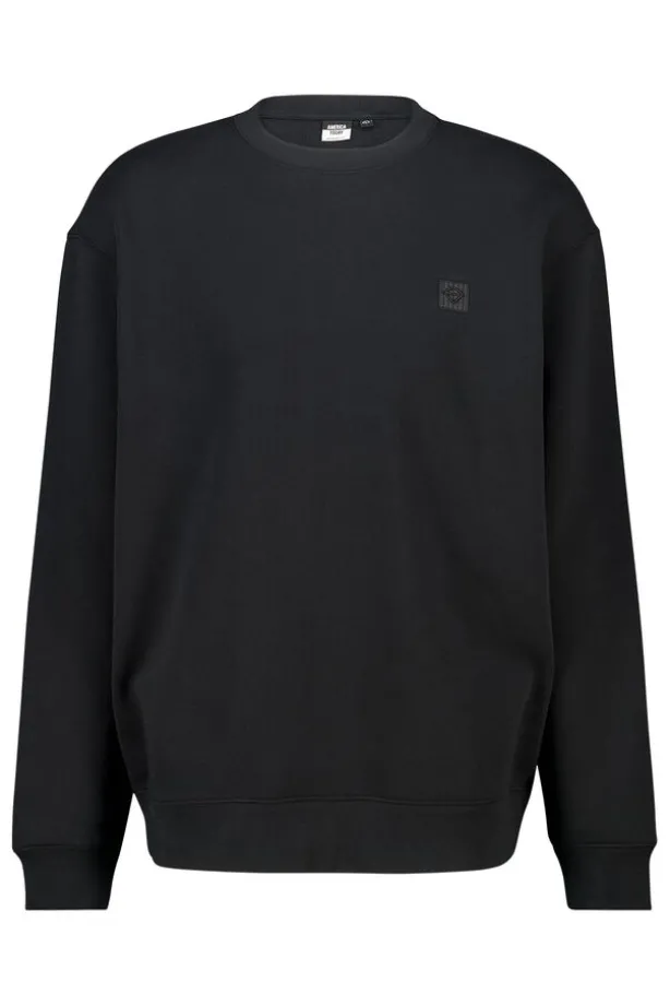 Sweater Sealey Crew Crewneck sweater met relaxed fit en tonale patch