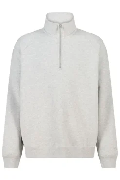 Sweater Sidney half zip sweater met half zip en relaxed fit