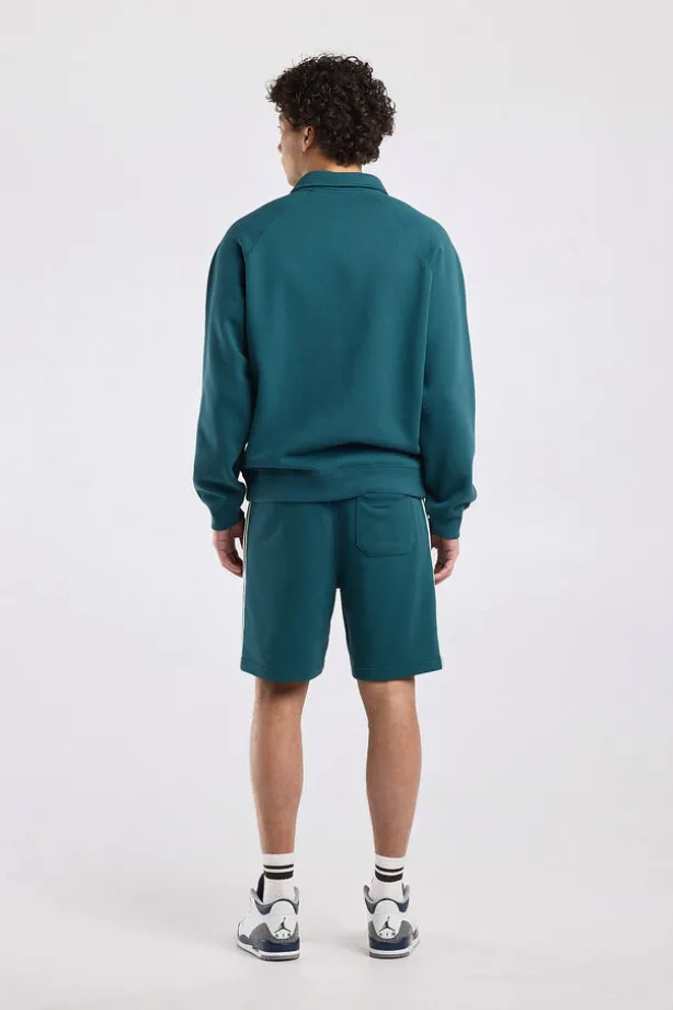 Sweater Sidney half zip sweater met half zip en relaxed fit