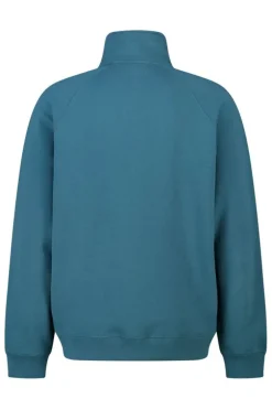 Sweater Sidney half zip sweater met half zip en relaxed fit