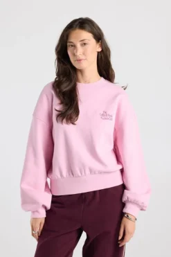 Sweater Siena oversized sweater met chest en back print