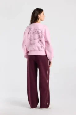 Sweater Siena oversized sweater met chest en back print