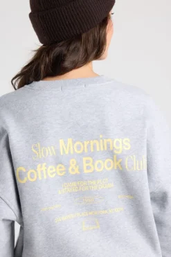 Sweater Siena oversized sweater met chest en back print
