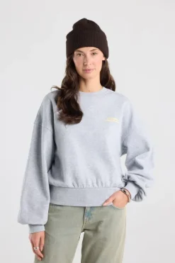 Sweater Siena oversized sweater met chest en back print