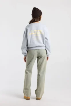 Sweater Siena oversized sweater met chest en back print